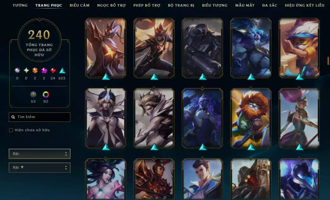 Ảnh Main Mid Leblanc + 9 trang phục - Nhiều Trang phục Đẹp mắt - Rank Elo Cao