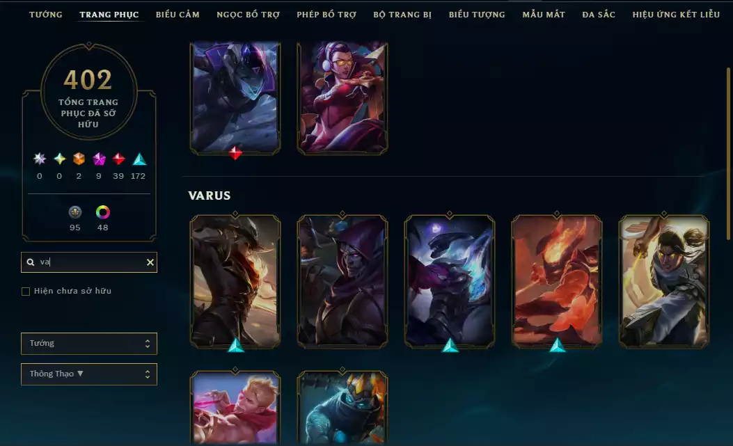 Ảnh (Đã Góp)( 4 Hàng Hiệu - 540 Mảnh Kỉ Vật Kho Báu )Main ADC ☄️ 515k Thông Thạo Kaisa - ( Skin Cổ Riven QQ 2012 - Riot Nasus k9..)Chương Thần Thoại