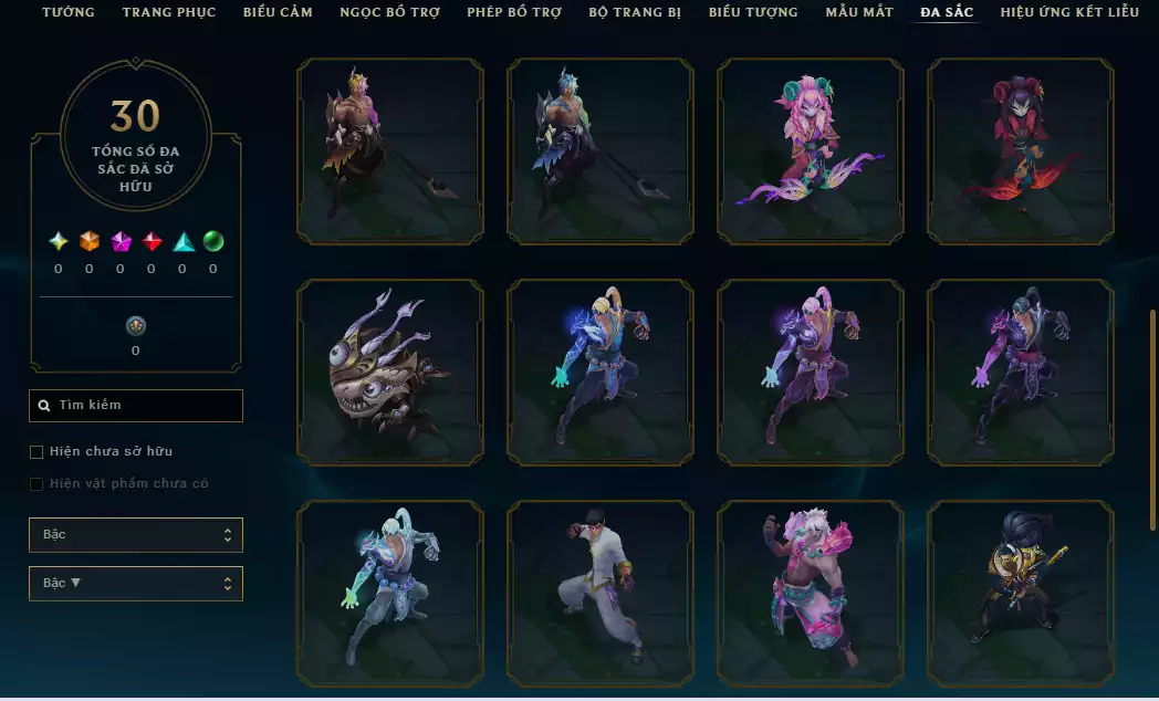 Ảnh Main LeeSin Nhiều Trang Phục - TFT ComBo Ezreal Tí Nị Tím + Chưởng Lực - Đa Sắc Đẹp