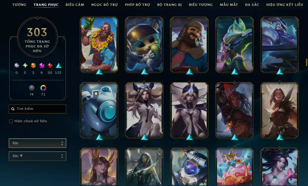 Ảnh (6 Hàng Hiệu) Main Yasuo - 9 Skin - 1 triệu659 Thông Thạo Yasuo - Khung Trang Phục - TFT Nhiều Pet