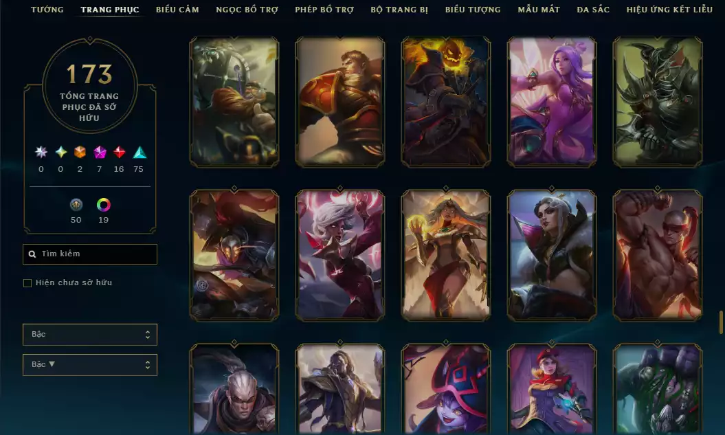 Ảnh ✨( 6 Hàng Hiệu )Main Riven - 11 Trang Phục - Rank ELO Cao - Nhiều Trang Phục Hot