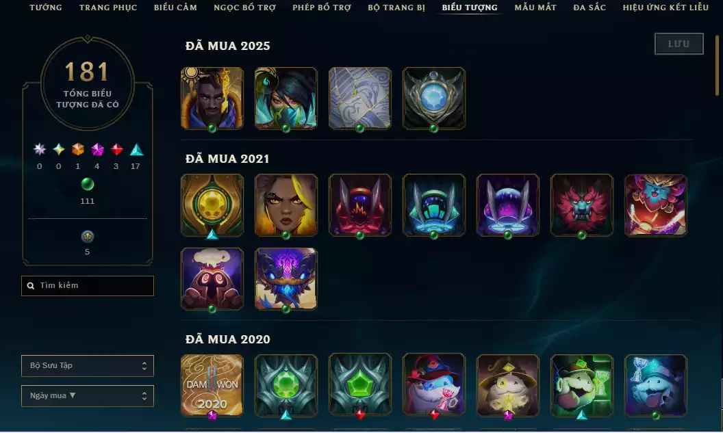 Ảnh ✨( 6 Hàng Hiệu )Main Riven - 11 Trang Phục - Rank ELO Cao - Nhiều Trang Phục Hot