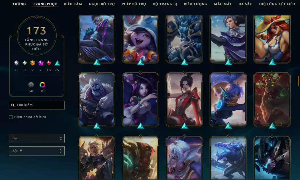 Ảnh ✨( 6 Hàng Hiệu )Main Riven - 11 Trang Phục - Rank ELO Cao - Nhiều Trang Phục Hot