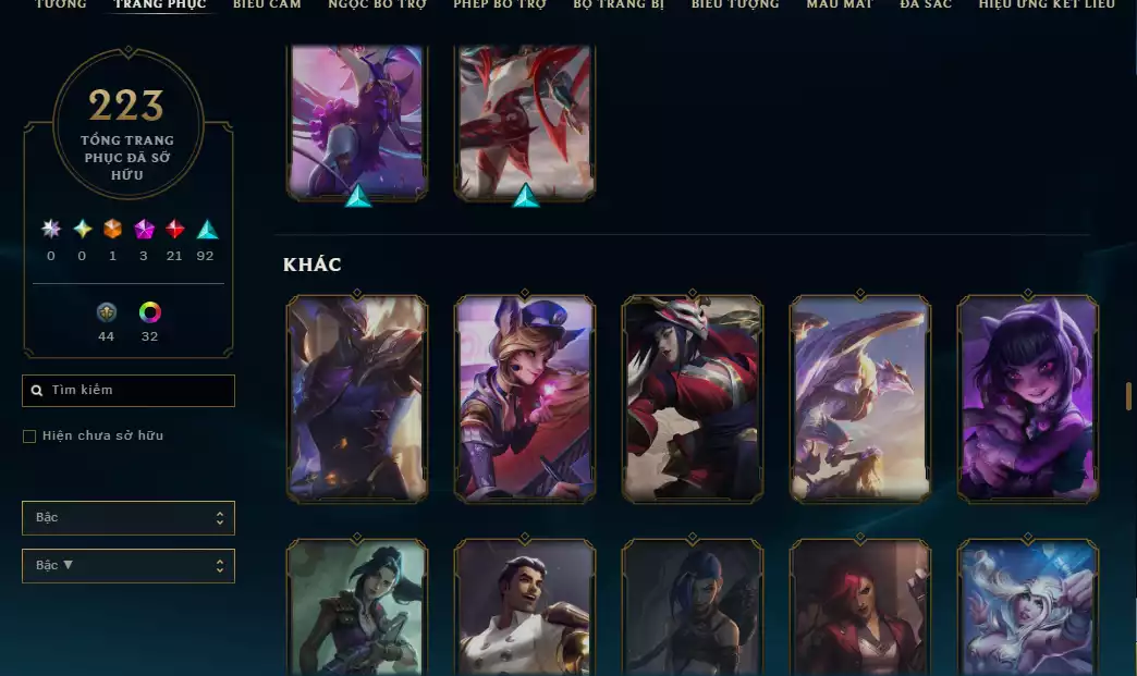 Ảnh ( Đã Góp )☄️Main ADC ( Nhiều Skin Hot Udyr Tứ Linh - Darius Lang Vương - Nhiều Skin ADC...)
