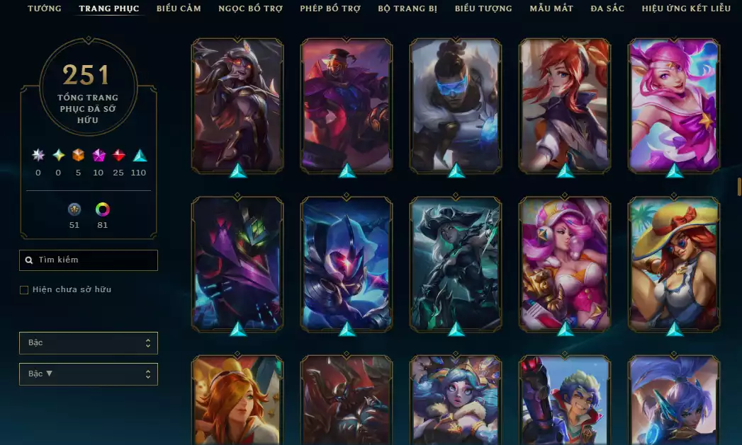 Ảnh ⚡Main Yasuo - 3 Hàng Hiệu ( 5 Tối Thượng - Nhiều Skin Công Nghệ Hot - Vayne Trỗi Dậy - Ashe Tinh Thể Pha Lê ...)-  TFT 2 Chưởng Lực Tím