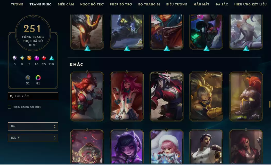 Ảnh ⚡Main Yasuo - 3 Hàng Hiệu ( 5 Tối Thượng - Nhiều Skin Công Nghệ Hot - Vayne Trỗi Dậy - Ashe Tinh Thể Pha Lê ...)-  TFT 2 Chưởng Lực Tím