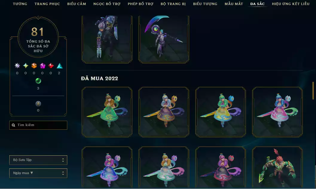 Ảnh ⚡Main Yasuo - 3 Hàng Hiệu ( 5 Tối Thượng - Nhiều Skin Công Nghệ Hot - Vayne Trỗi Dậy - Ashe Tinh Thể Pha Lê ...)-  TFT 2 Chưởng Lực Tím