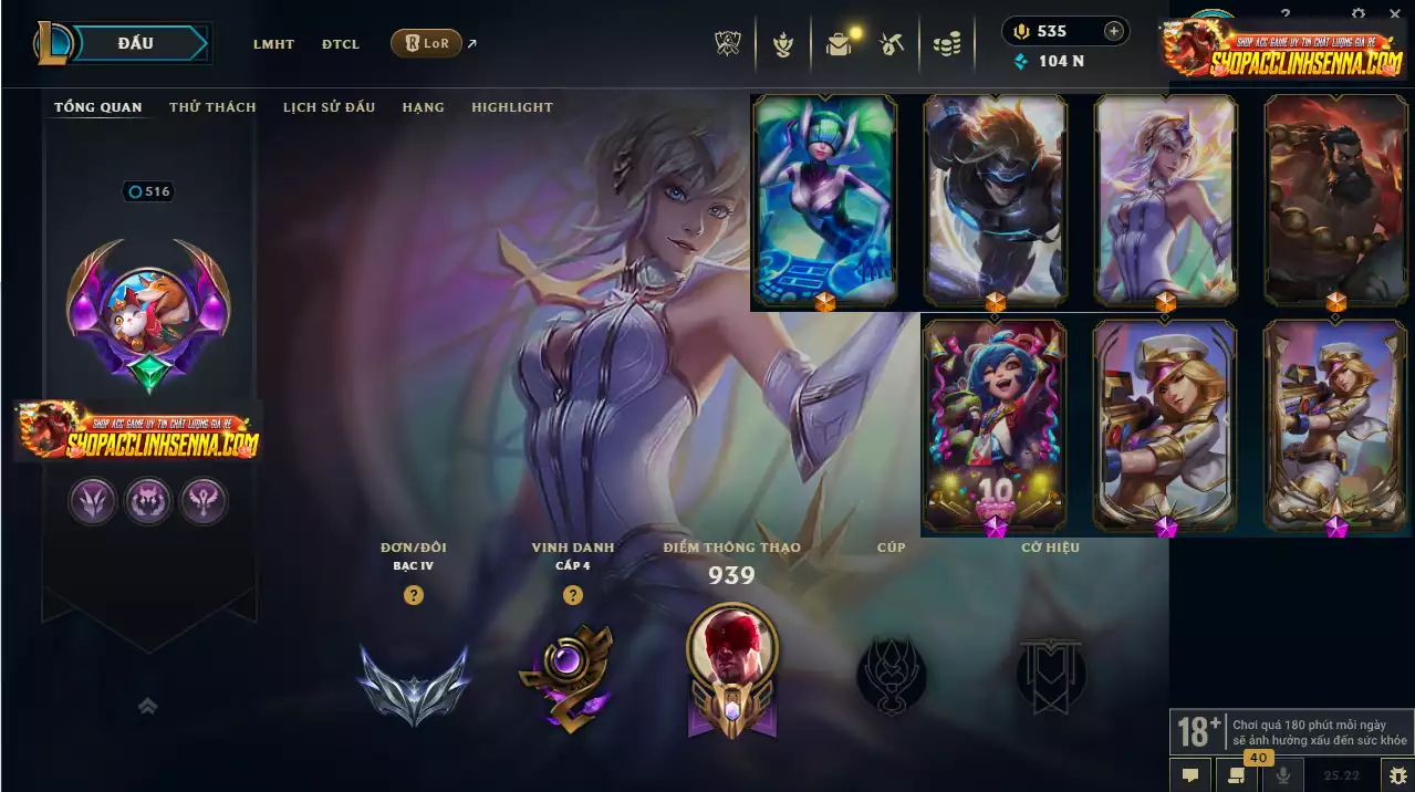 🔥 2 Hàng Hiệu ( Catlyn ) - 4 Trang Phục Tối Thượng - ( Nhiều Skin Hot  Yasuo Ma Kiếm ,Arcane Ekko , DRX Maokai...)