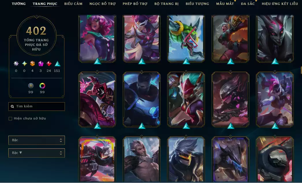 Ảnh 🔥 2 Hàng Hiệu ( Catlyn ) - 4 Trang Phục Tối Thượng - ( Nhiều Skin Hot  Yasuo Ma Kiếm ,Arcane Ekko , DRX Maokai...)