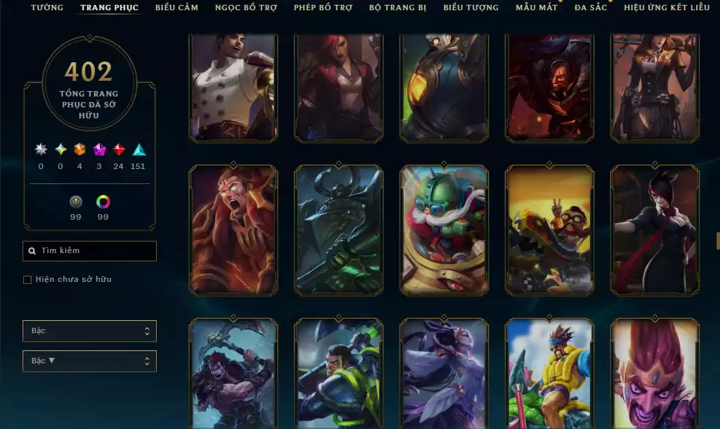 Ảnh 🔥 2 Hàng Hiệu ( Catlyn ) - 4 Trang Phục Tối Thượng - ( Nhiều Skin Hot  Yasuo Ma Kiếm ,Arcane Ekko , DRX Maokai...)