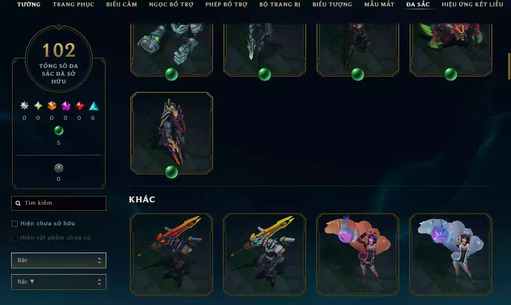 Ảnh 🔥 2 Hàng Hiệu ( Catlyn ) - 4 Trang Phục Tối Thượng - ( Nhiều Skin Hot  Yasuo Ma Kiếm ,Arcane Ekko , DRX Maokai...)