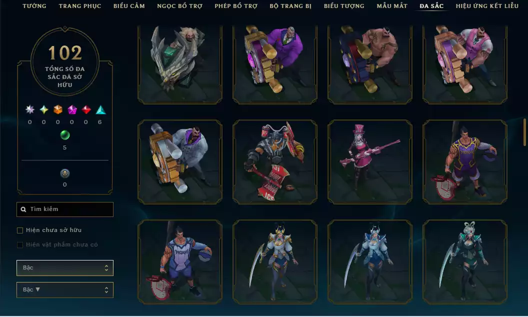 Ảnh 🔥 2 Hàng Hiệu ( Catlyn ) - 4 Trang Phục Tối Thượng - ( Nhiều Skin Hot  Yasuo Ma Kiếm ,Arcane Ekko , DRX Maokai...)