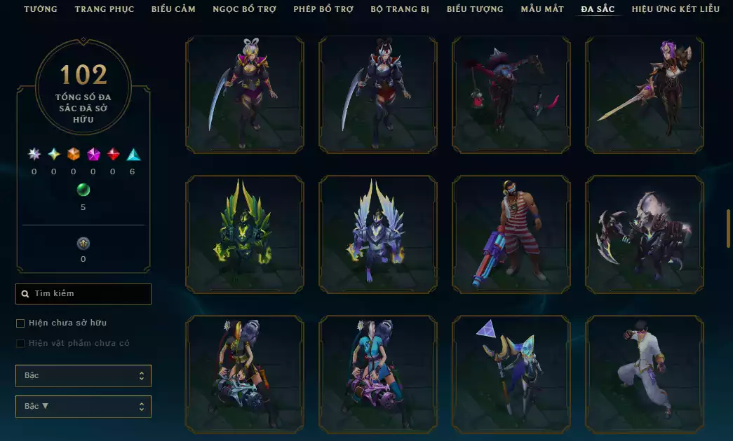 Ảnh 🔥 2 Hàng Hiệu ( Catlyn ) - 4 Trang Phục Tối Thượng - ( Nhiều Skin Hot  Yasuo Ma Kiếm ,Arcane Ekko , DRX Maokai...)