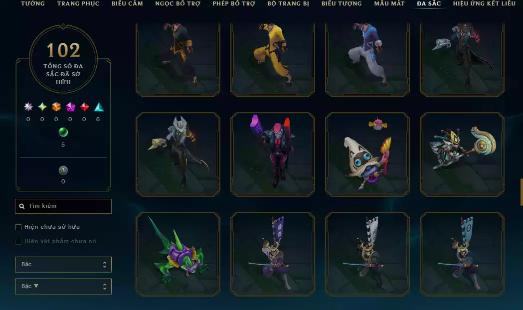 Ảnh 🔥 2 Hàng Hiệu ( Catlyn ) - 4 Trang Phục Tối Thượng - ( Nhiều Skin Hot  Yasuo Ma Kiếm ,Arcane Ekko , DRX Maokai...)