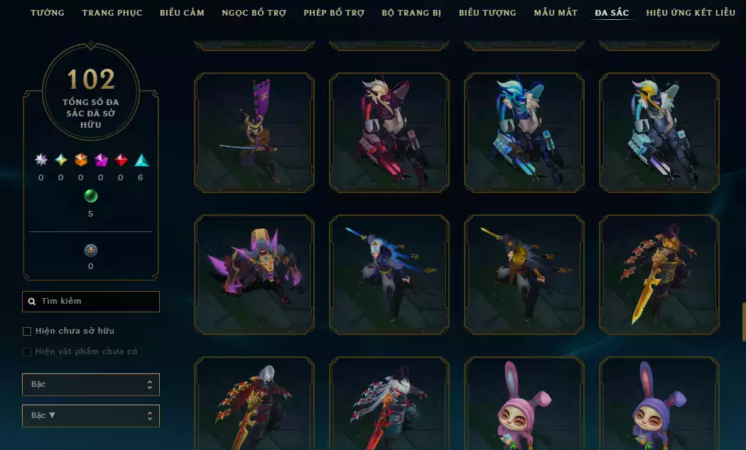 Ảnh 🔥 2 Hàng Hiệu ( Catlyn ) - 4 Trang Phục Tối Thượng - ( Nhiều Skin Hot  Yasuo Ma Kiếm ,Arcane Ekko , DRX Maokai...)