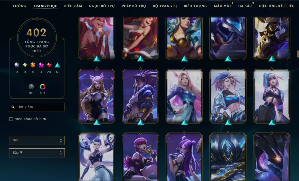 Ảnh 🔥 2 Hàng Hiệu ( Catlyn ) - 4 Trang Phục Tối Thượng - ( Nhiều Skin Hot  Yasuo Ma Kiếm ,Arcane Ekko , DRX Maokai...)