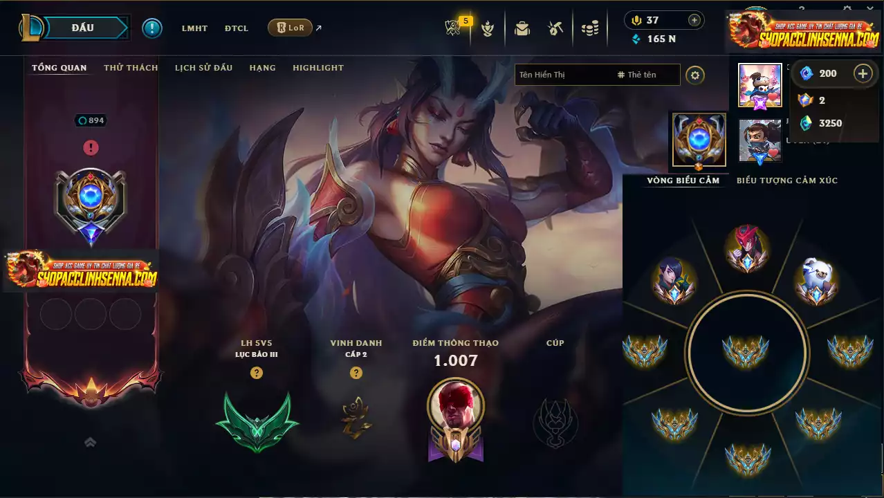 🌧️5 Trang Phục Tối Thượng + 3 Công Nghệ - 4 Biểu Cảm Thách Đấu/ Biểu Tượng - Nhiều Skin Đẹp+ 186 Đa Sắc