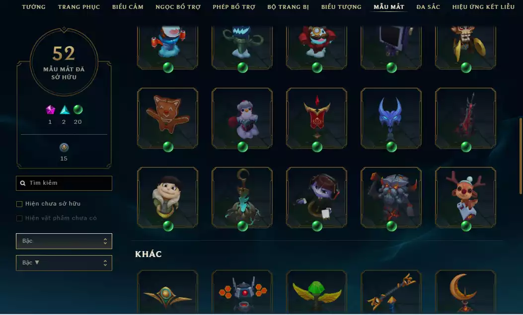 Ảnh 🌧️5 Trang Phục Tối Thượng + 3 Công Nghệ - 4 Biểu Cảm Thách Đấu/ Biểu Tượng - Nhiều Skin Đẹp+ 186 Đa Sắc