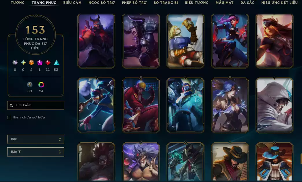 Ảnh 💬Unrank - Main LeeSin ( Nhiều Skin Nổi Bật : Brand Thây ma , Kayn Tử Thần Không Gian,Leesin Tuyệt Vô Thần , Katarina Nữ Thần Chiến Binh...)