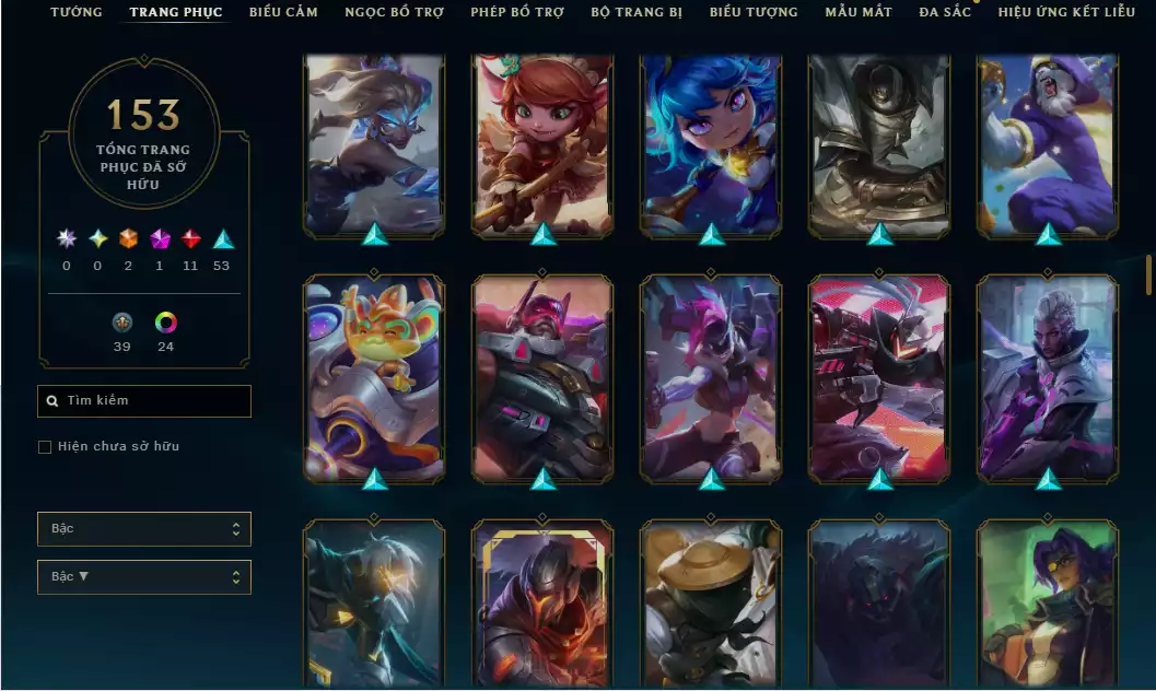 Ảnh 💬Unrank - Main LeeSin ( Nhiều Skin Nổi Bật : Brand Thây ma , Kayn Tử Thần Không Gian,Leesin Tuyệt Vô Thần , Katarina Nữ Thần Chiến Binh...)