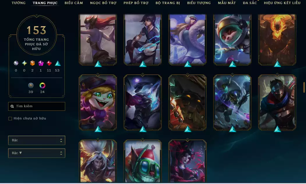 Ảnh 💬Unrank - Main LeeSin ( Nhiều Skin Nổi Bật : Brand Thây ma , Kayn Tử Thần Không Gian,Leesin Tuyệt Vô Thần , Katarina Nữ Thần Chiến Binh...)