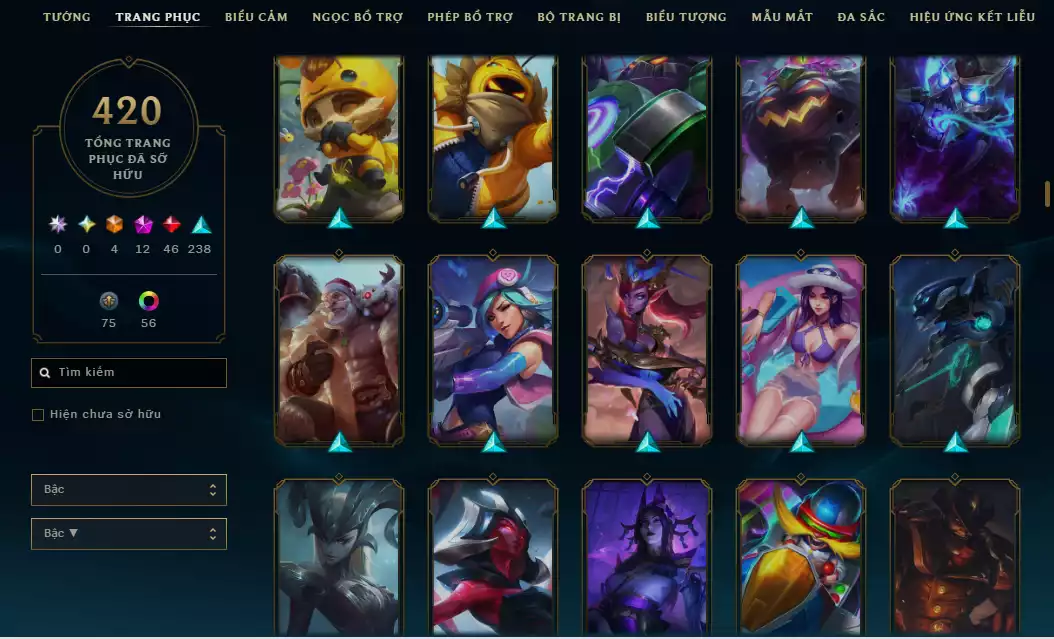 Ảnh 🔥10 Hàng Hiệu - ( Jinx , Diana , Kaisa , Sett , Soraka,Teemo,Vayne,Zoe ) -Main ADC Nhiều Skin Đẹp