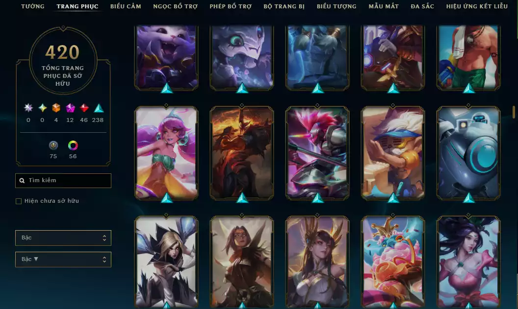 Ảnh 🔥10 Hàng Hiệu - ( Jinx , Diana , Kaisa , Sett , Soraka,Teemo,Vayne,Zoe ) -Main ADC Nhiều Skin Đẹp