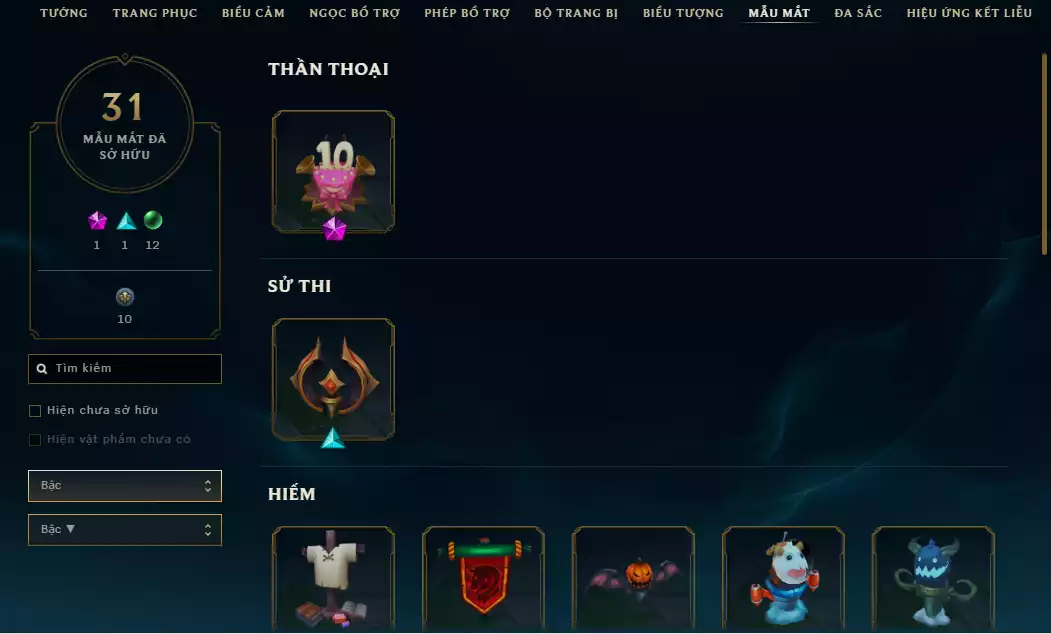 Ảnh 👊Main Top Nhiều Skin Hot :( Sett Song Hồn Hoang Thú , Lux Thập Đại Nguyên Tố , Siêu Phẩm : Moderkaiser....)