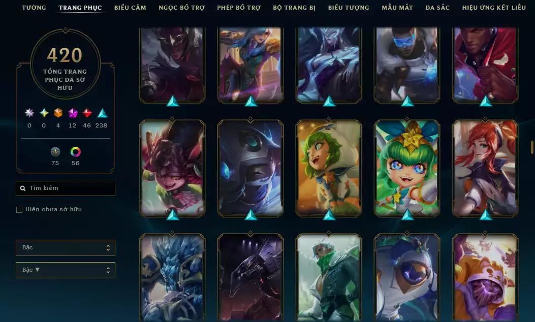 Ảnh 🔥10 Hàng Hiệu - ( Jinx , Diana , Kaisa , Sett , Soraka,Teemo,Vayne,Zoe ) -Main ADC Nhiều Skin Đẹp