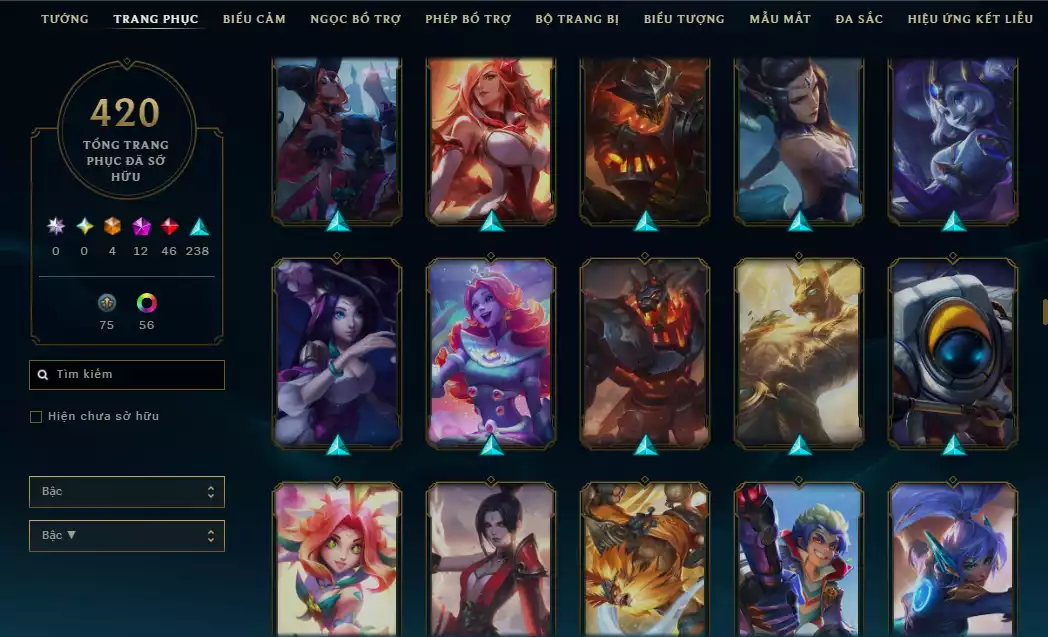Ảnh 🔥10 Hàng Hiệu - ( Jinx , Diana , Kaisa , Sett , Soraka,Teemo,Vayne,Zoe ) -Main ADC Nhiều Skin Đẹp
