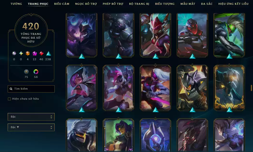 Ảnh 🔥10 Hàng Hiệu - ( Jinx , Diana , Kaisa , Sett , Soraka,Teemo,Vayne,Zoe ) -Main ADC Nhiều Skin Đẹp