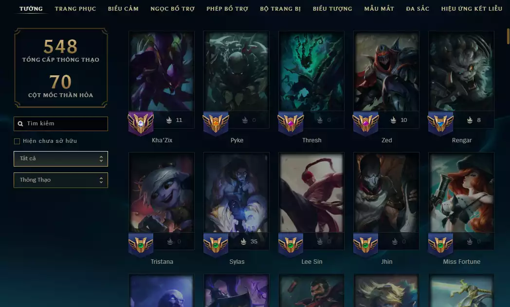 Ảnh 🦎🐾(1 Hàng Hiệu Lissanra) Main Rừng Nhiều Skin Nổi Bật :  Khazix CKGT , Kayn Tử Thần , Lilia Ma Sứ , Diana Đồ Long , Diana Nữ Chúa Tuyết...) _ TFT 4 Huy Chương + 5k5 Pha LÊ Xứ Sở, Pet Tím Whisker+ Chưởng Lực Hàng Hiệu