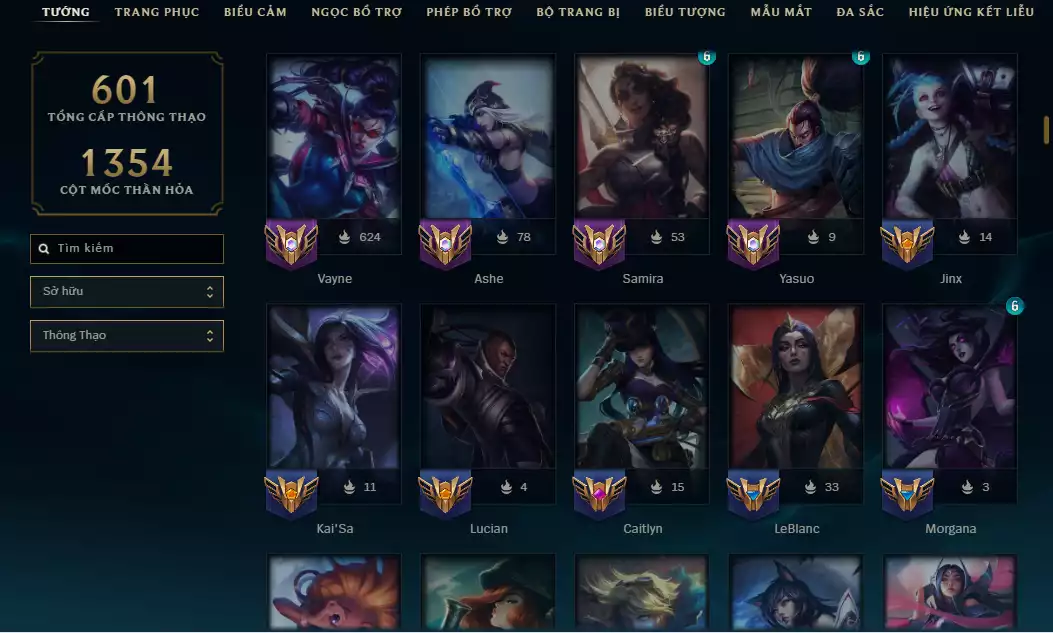 Ảnh 🔥10 Hàng Hiệu - ( Jinx , Diana , Kaisa , Sett , Soraka,Teemo,Vayne,Zoe ) -Main ADC Nhiều Skin Đẹp