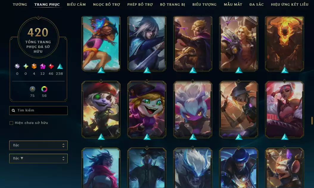 Ảnh 🔥10 Hàng Hiệu - ( Jinx , Diana , Kaisa , Sett , Soraka,Teemo,Vayne,Zoe ) -Main ADC Nhiều Skin Đẹp