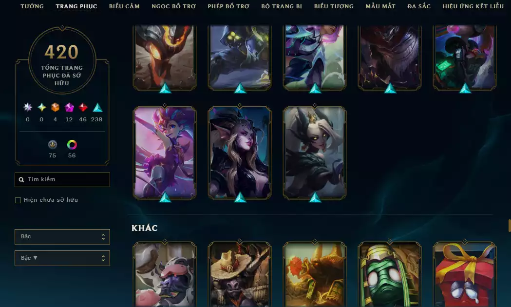 Ảnh 🔥10 Hàng Hiệu - ( Jinx , Diana , Kaisa , Sett , Soraka,Teemo,Vayne,Zoe ) -Main ADC Nhiều Skin Đẹp