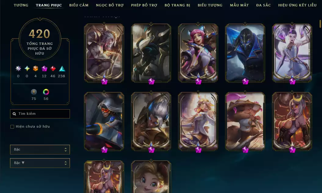 Ảnh 🔥10 Hàng Hiệu - ( Jinx , Diana , Kaisa , Sett , Soraka,Teemo,Vayne,Zoe ) -Main ADC Nhiều Skin Đẹp
