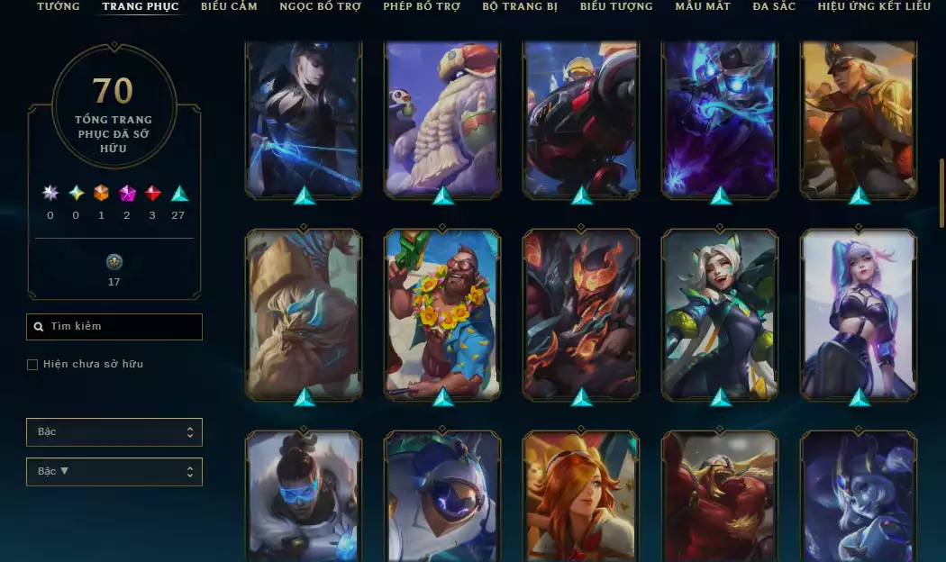 Ảnh 👊Main Top Nhiều Skin Hot :( Sett Song Hồn Hoang Thú , Lux Thập Đại Nguyên Tố , Siêu Phẩm : Moderkaiser....)