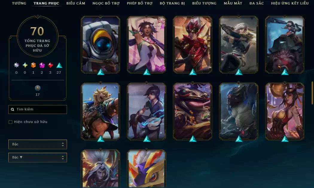 Ảnh 👊Main Top Nhiều Skin Hot :( Sett Song Hồn Hoang Thú , Lux Thập Đại Nguyên Tố , Siêu Phẩm : Moderkaiser....)