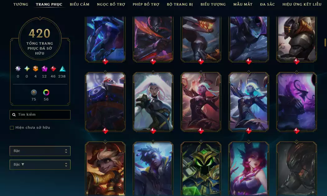 Ảnh 🔥10 Hàng Hiệu - ( Jinx , Diana , Kaisa , Sett , Soraka,Teemo,Vayne,Zoe ) -Main ADC Nhiều Skin Đẹp