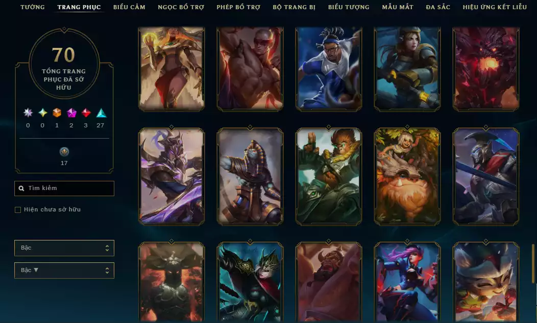 Ảnh 👊Main Top Nhiều Skin Hot :( Sett Song Hồn Hoang Thú , Lux Thập Đại Nguyên Tố , Siêu Phẩm : Moderkaiser....)