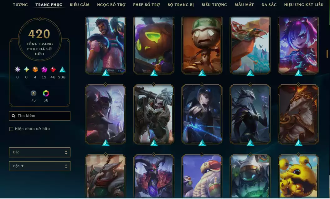 Ảnh 🔥10 Hàng Hiệu - ( Jinx , Diana , Kaisa , Sett , Soraka,Teemo,Vayne,Zoe ) -Main ADC Nhiều Skin Đẹp