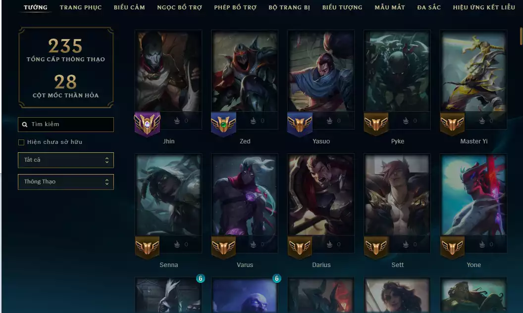 Ảnh ( Đã Góp )💬Unrank - DJ Sona,Yasuo Chân Long Kiếm,Sett Song Hồn Hoang Thú,J4 Chung Kết Thế Giới ...