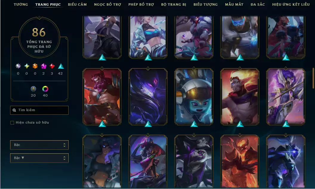 Ảnh ✨Main Top Jayce 420k Thông Thạo + Nhiều Skin Jayce + TOP ( T1 Jayce + Kháng Chiến + Học Viện + Arcane ) - TFT Yunara Tím + Sàn Tím