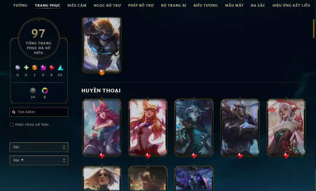 Ảnh 💬Unrank - Thông Thạo Mid - ( Nhiều Skin Nổi Bật : Ezreal Vũ Khí TT , Diana Nữ Chúa Tuyết,Irelia Thần Thoại , Garen Sư Vương,Yone Mặc Ảnh Quỷ Diện ...)