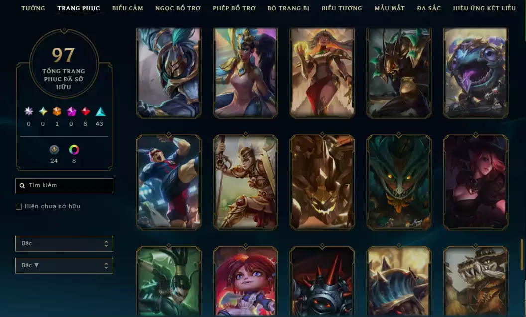 Ảnh 💬Unrank - Thông Thạo Mid - ( Nhiều Skin Nổi Bật : Ezreal Vũ Khí TT , Diana Nữ Chúa Tuyết,Irelia Thần Thoại , Garen Sư Vương,Yone Mặc Ảnh Quỷ Diện ...)