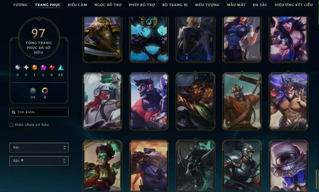 Ảnh 💬Unrank - Thông Thạo Mid - ( Nhiều Skin Nổi Bật : Ezreal Vũ Khí TT , Diana Nữ Chúa Tuyết,Irelia Thần Thoại , Garen Sư Vương,Yone Mặc Ảnh Quỷ Diện ...)