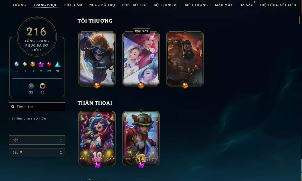 Ảnh Acc Liên Minh Huyền Thoại + TFT T1 YONE TÍM