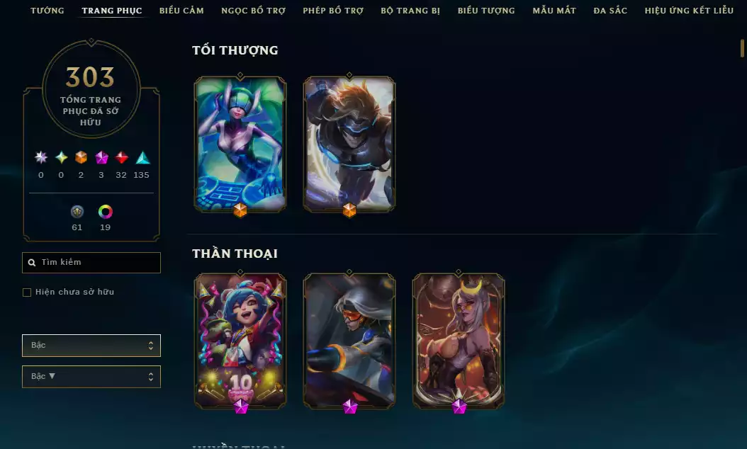 Ảnh Acc Liên Minh Huyền Thoại